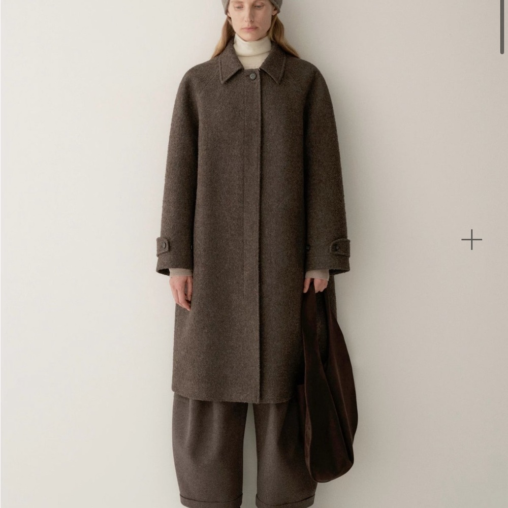 Insis alpaca wool twill coat